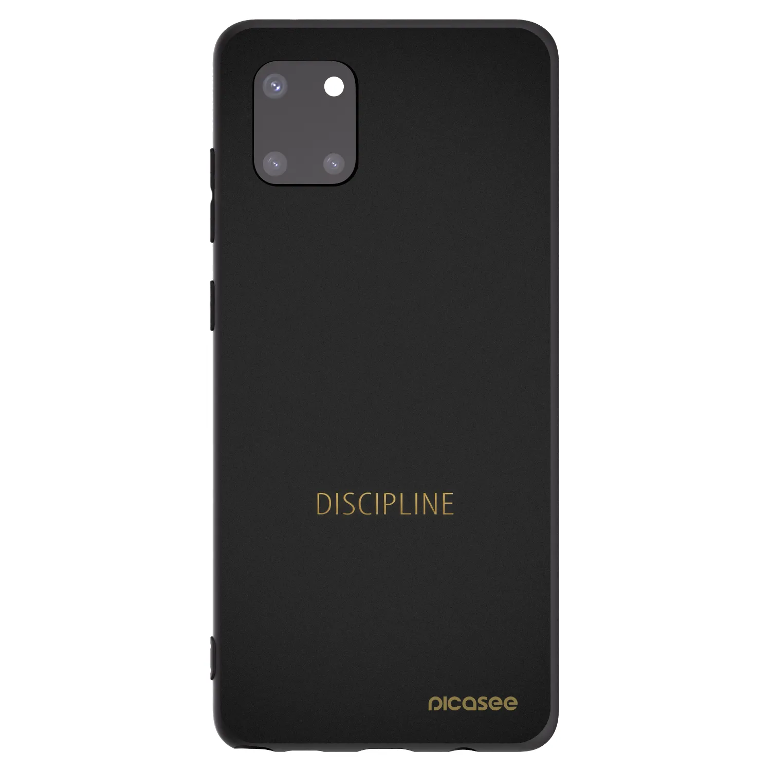 Picasee silikonowe czarne etui na Samsung Galaxy Note 10 Lite N770F - Discipline