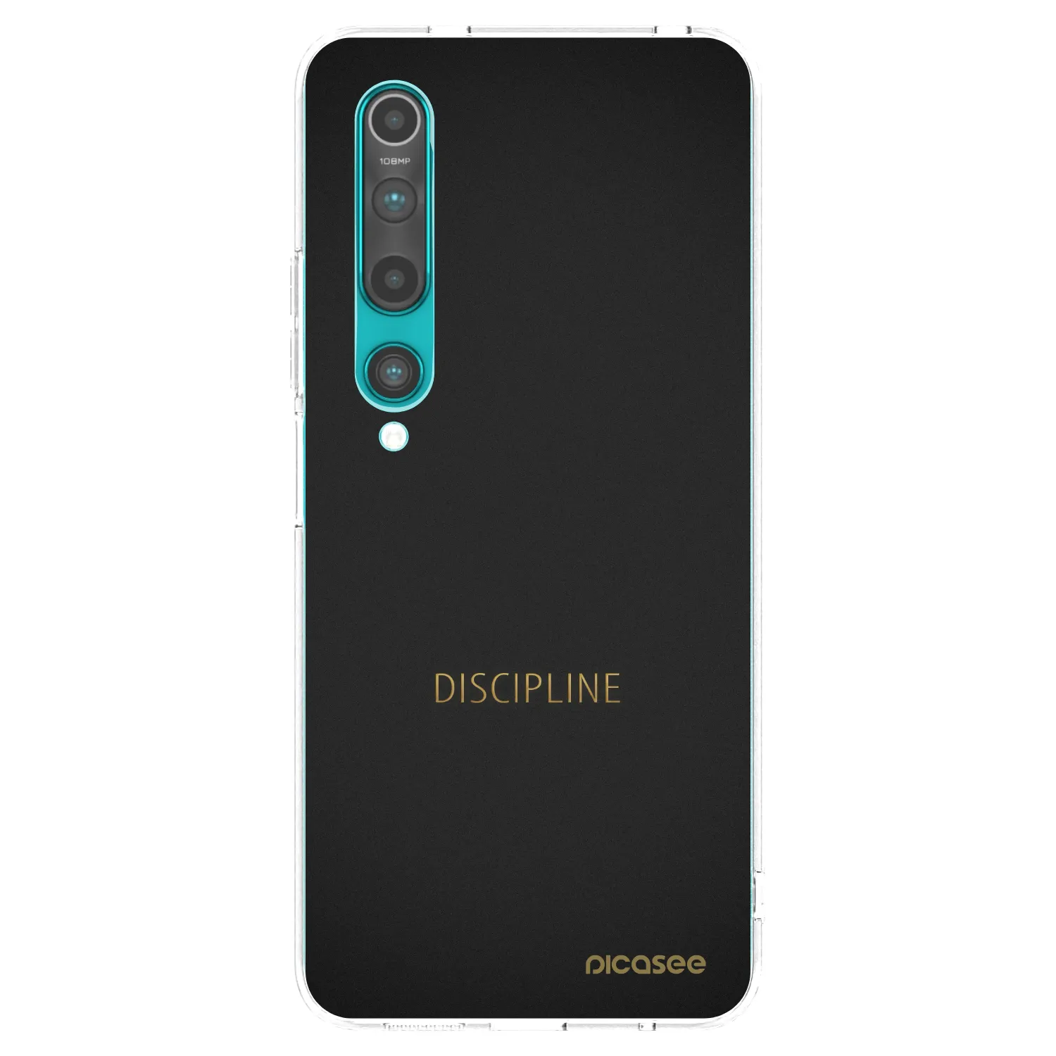 Picasee silikonowe przeźroczyste etui na Xiaomi Mi 10 - Discipline