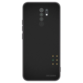 Picasee silikonowe czarne etui na Xiaomi Redmi 9 - Pulse
