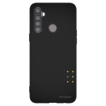 Picasee silikonowe czarne etui na Realme 5 - Pulse