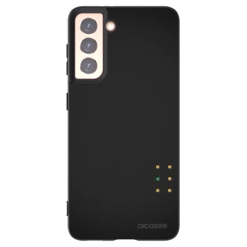 Picasee silikonowe czarne etui na Samsung Galaxy S21 5G G991B - Pulse