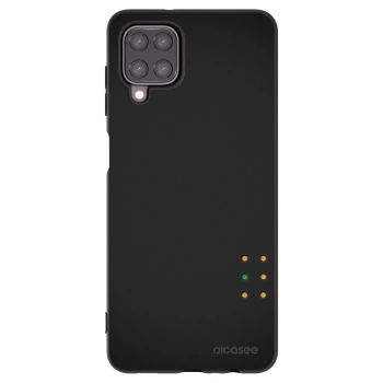 Picasee silikonowe czarne etui na Samsung Galaxy A12 A125F - Pulse
