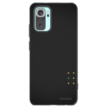 Picasee silikonowe czarne etui na Xiaomi Redmi Note 10 Pro - Pulse