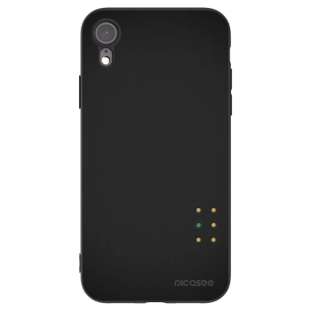 Picasee silikonowe czarne etui na Apple iPhone XR - Pulse