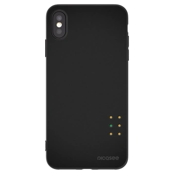 Picasee silikonowe czarne etui na Apple iPhone XS Max - Pulse