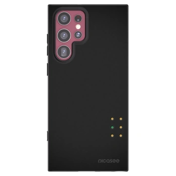 Picasee silikonowe czarne etui na Samsung Galaxy S22 Ultra 5G - Pulse