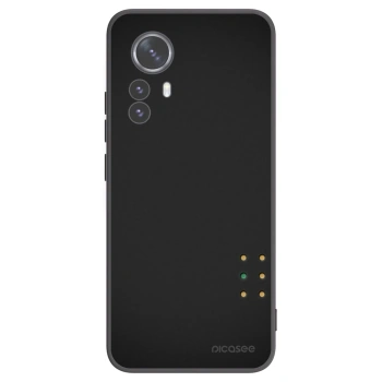 Picasee silikonowe czarne etui na Xiaomi 12 Pro - Pulse