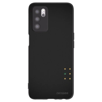 Picasee silikonowe czarne etui na OPPO A16s - Pulse