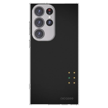 Picasee silikonowe przeźroczyste etui na Samsung Galaxy S23 Ultra 5G - Pulse