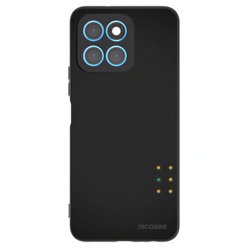Picasee silikonowe czarne etui na Honor X6 - Pulse