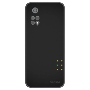 Picasee silikonowe czarne etui na Xiaomi Redmi Note 11S 5G - Pulse