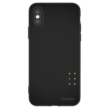 Picasee silikonowe czarne etui na Apple iPhone X/XS - Pulse