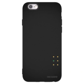 Picasee silikonowe czarne etui na Apple iPhone 6/6S - Pulse