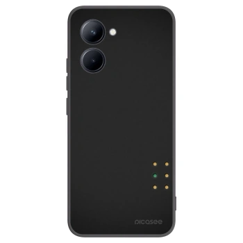 Picasee silikonowe czarne etui na Realme C33 (2023) - Pulse