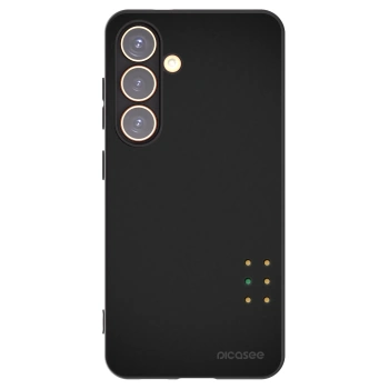 Picasee silikonowe czarne etui na Samsung Galaxy S24 S921B 5G - Pulse