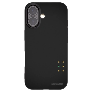 Picasee silikonowe czarne etui na Apple iPhone 16 - Pulse