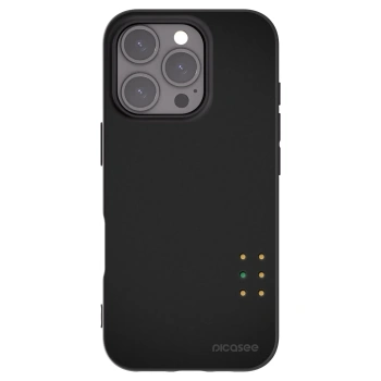 Picasee silikonowe czarne etui na Apple iPhone 16 Pro - Pulse