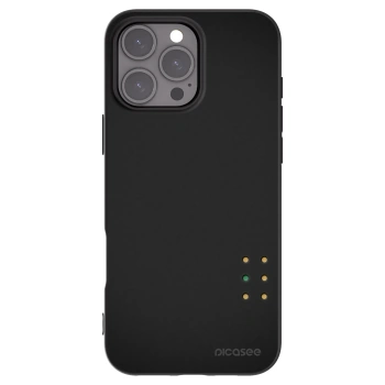 Picasee silikonowe czarne etui na Apple iPhone 16 Pro Max - Pulse