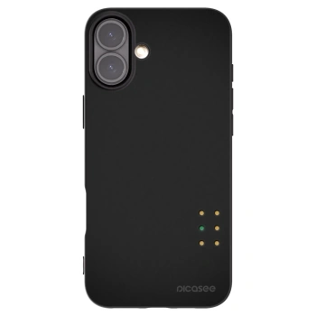 Picasee silikonowe czarne etui na Apple iPhone 16 Plus - Pulse