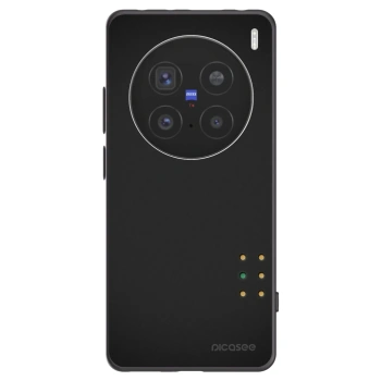Picasee silikonowe czarne etui na Vivo X200 Pro - Pulse
