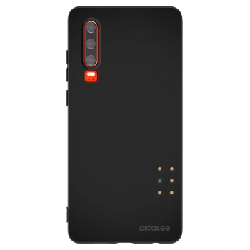 Picasee silikonowe czarne etui na Huawei P30 - Pulse