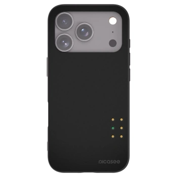 Picasee silikonowe czarne etui na Apple iPhone 17 Pro - Pulse