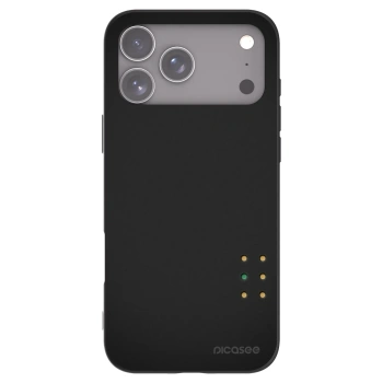 Picasee silikonowe czarne etui na Apple iPhone 17 Pro Max - Pulse