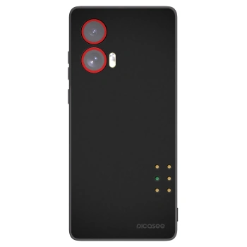 Picasee silikonowe czarne etui na Motorola Edge 50 Fusion - Pulse