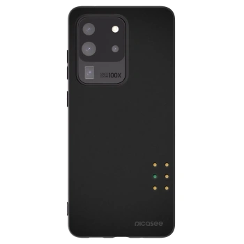 Picasee silikonowe czarne etui na Samsung Galaxy S20 Ultra 5G G988F - Pulse