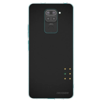 Picasee silikonowe czarne etui na Xiaomi Redmi Note 9 - Pulse