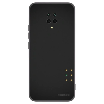 Picasee silikonowe czarne etui na Xiaomi Redmi Note 9S - Pulse