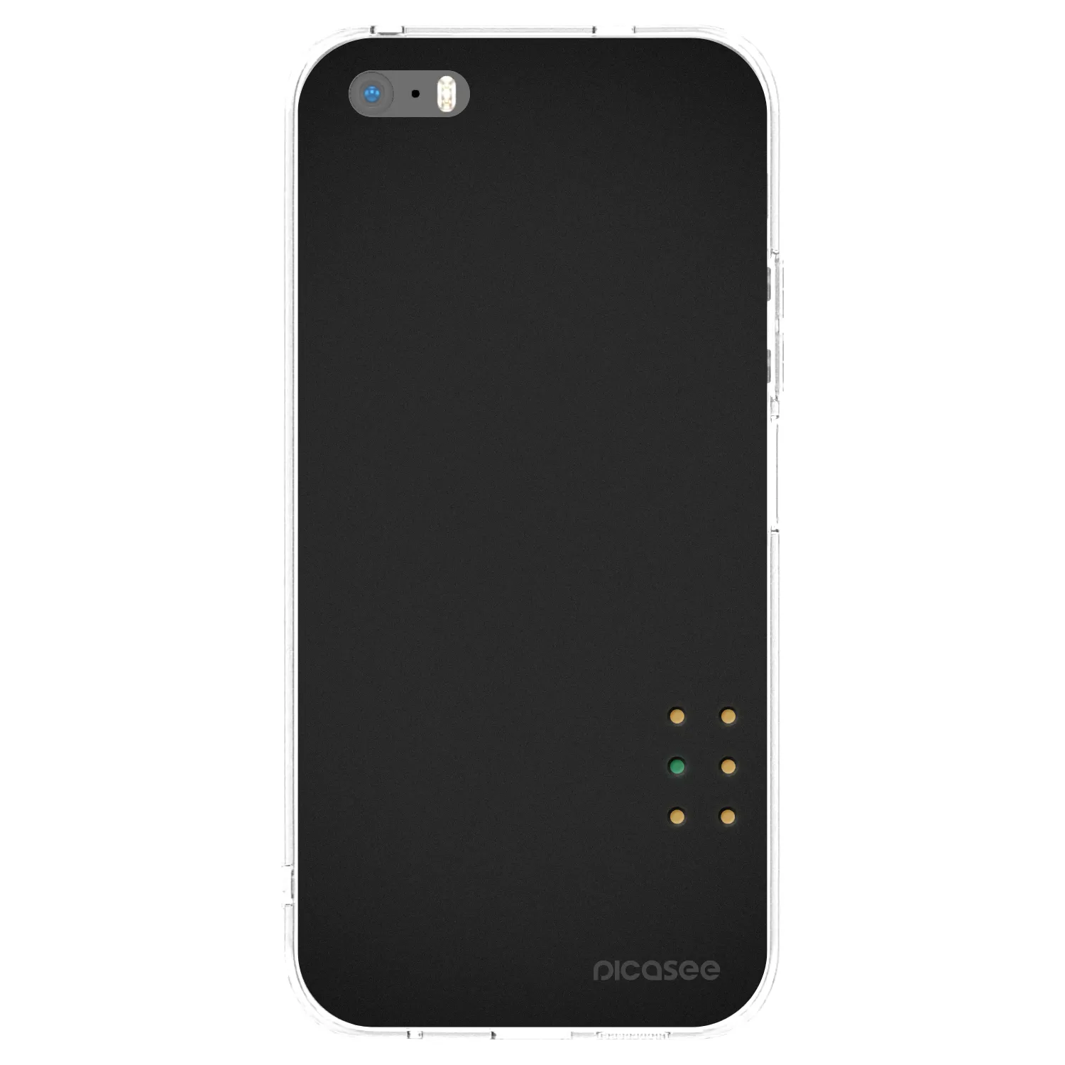 Picasee silikonowe przeźroczyste etui na Apple iPhone 5/5S/SE - Pulse