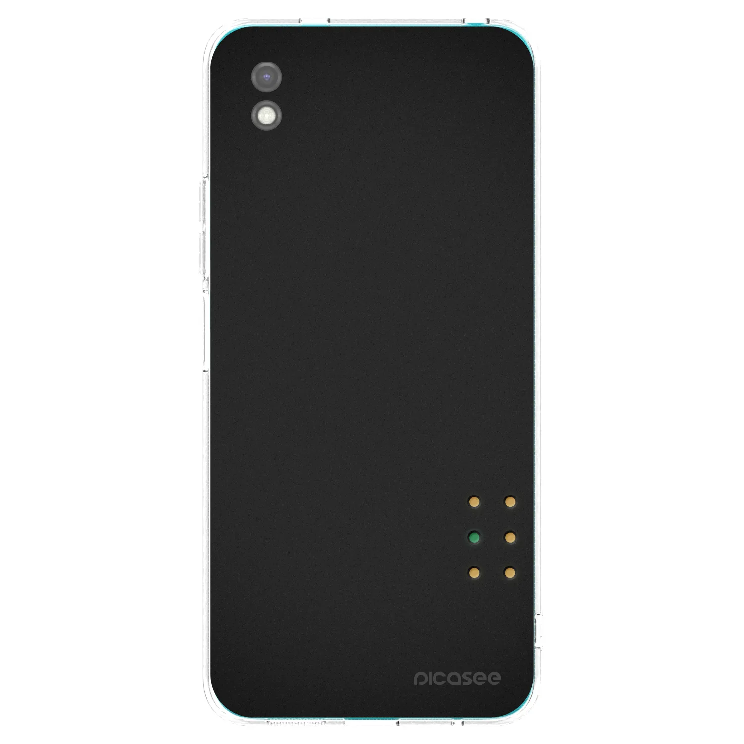 Picasee silikonowe czarne etui na Xiaomi Redmi 9A - Pulse