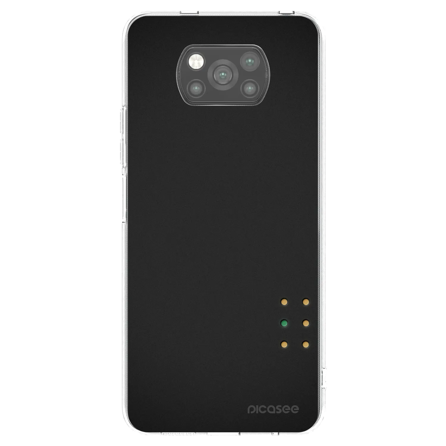 Picasee silikonowe czarne etui na Xiaomi Poco X3 - Pulse