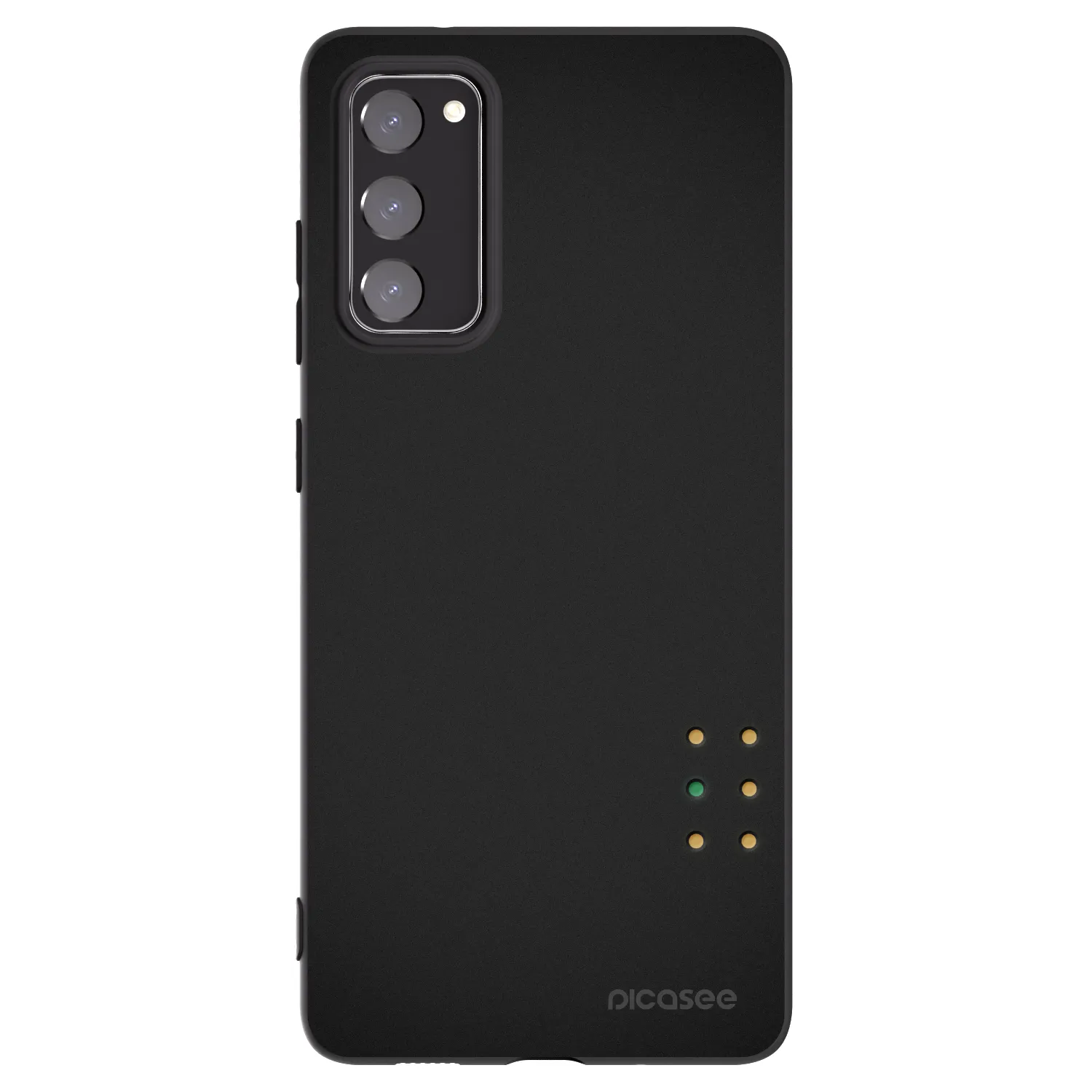 Picasee silikonowe czarne etui na Samsung Galaxy S20 FE - Pulse