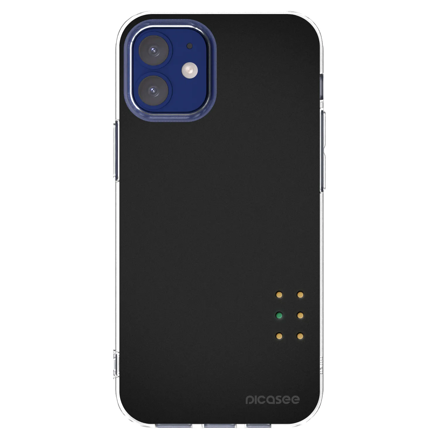 Picasee silikonowe przeźroczyste etui na Apple iPhone 12 mini - Pulse