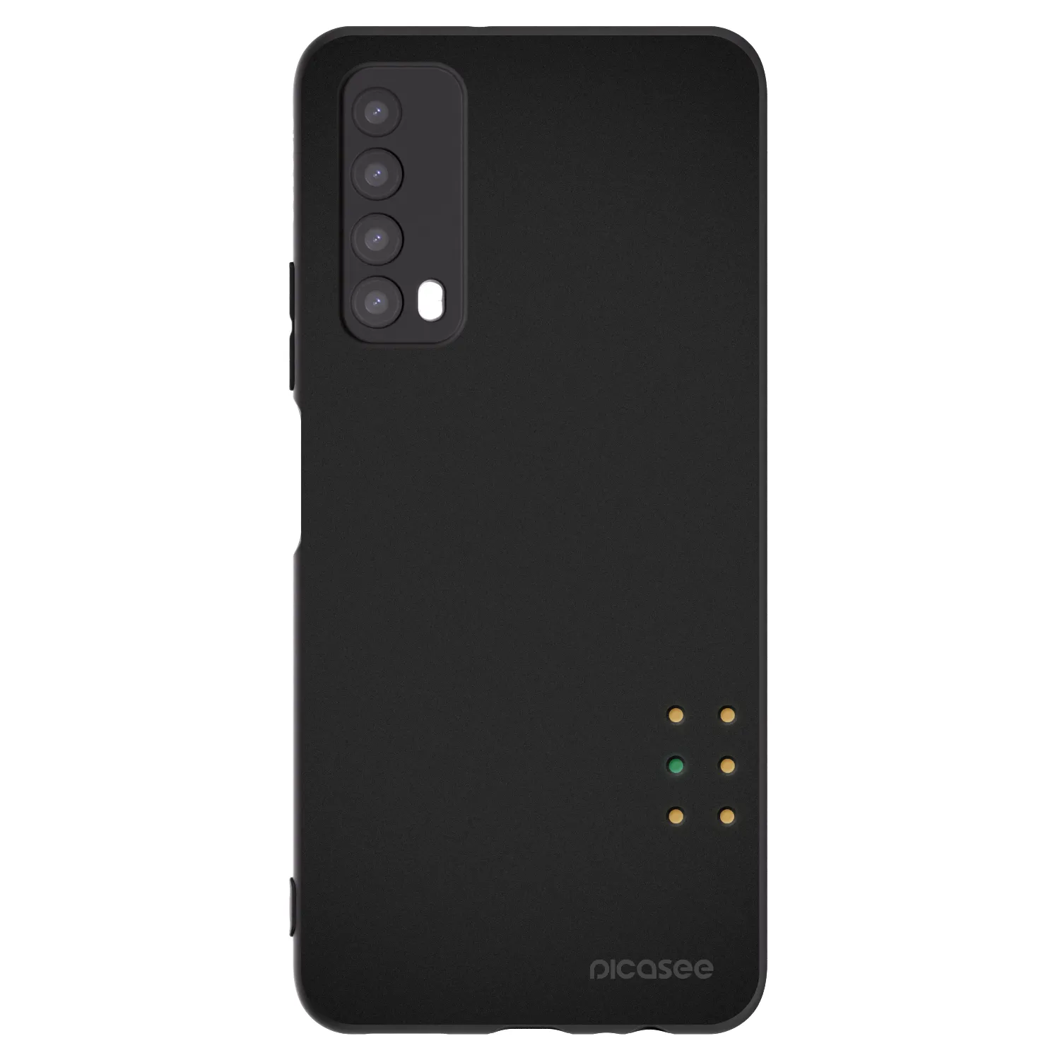 Picasee silikonowe czarne etui na Huawei P Smart 2021 - Pulse