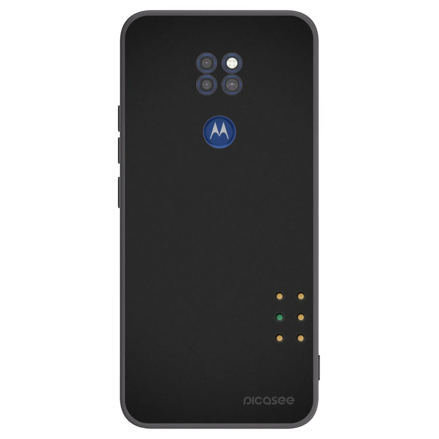 Picasee silikonowe czarne etui na Motorola Moto G9 Play - Pulse