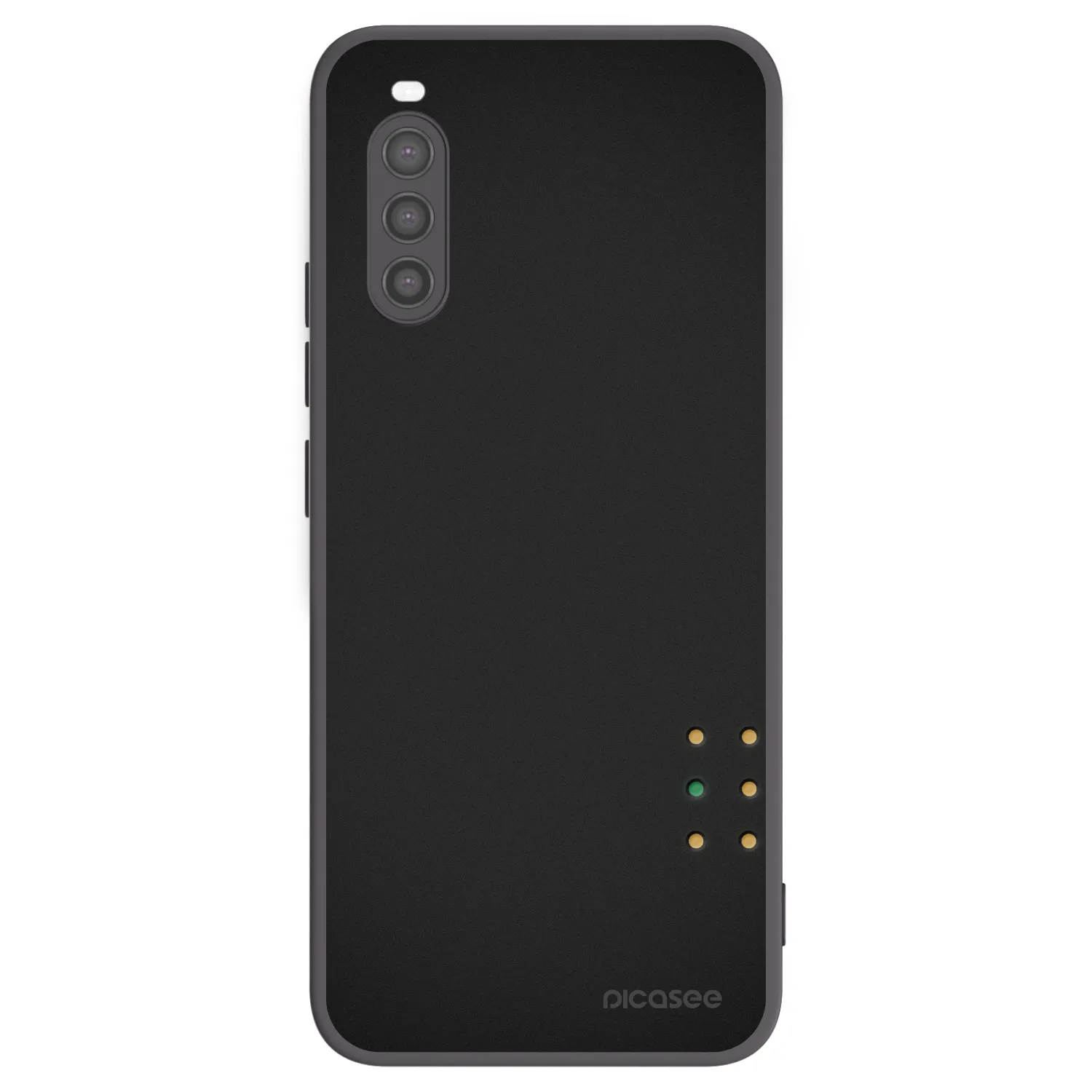 Picasee silikonowe czarne etui na Sony Xperia 10 II - Pulse