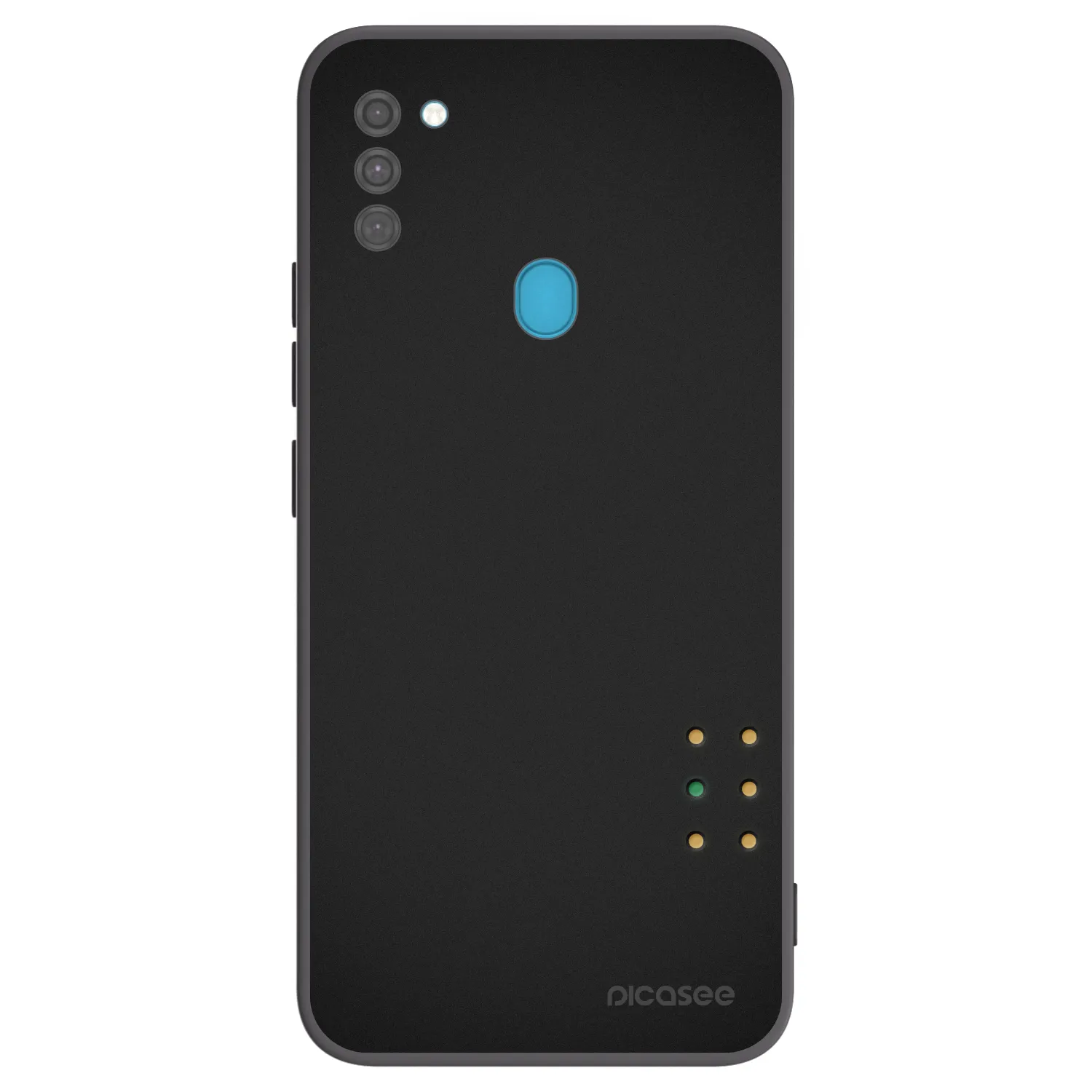 Picasee silikonowe czarne etui na Samsung Galaxy M11 - Pulse