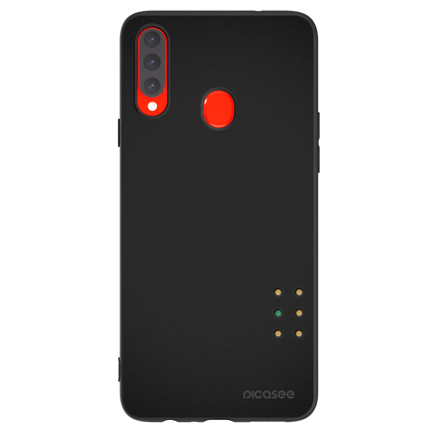 Picasee silikonowe czarne etui na Samsung Galaxy A20s - Pulse