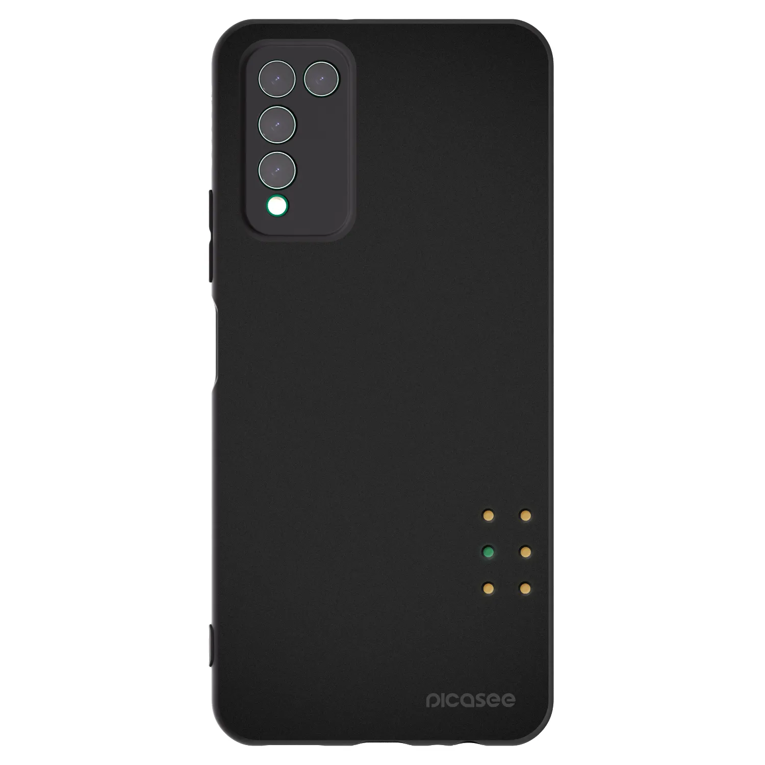 Picasee silikonowe czarne etui na Honor 10X Lite - Pulse