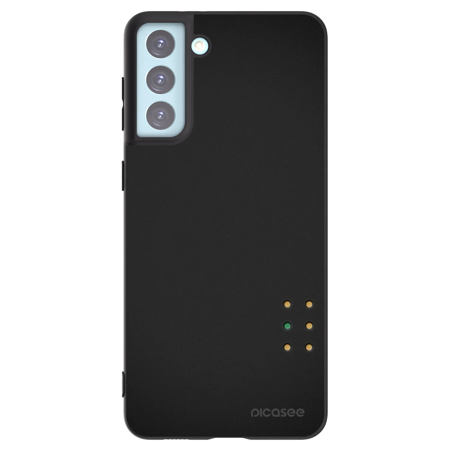 Picasee silikonowe czarne etui na Samsung Galaxy S21+ 5G G996F - Pulse