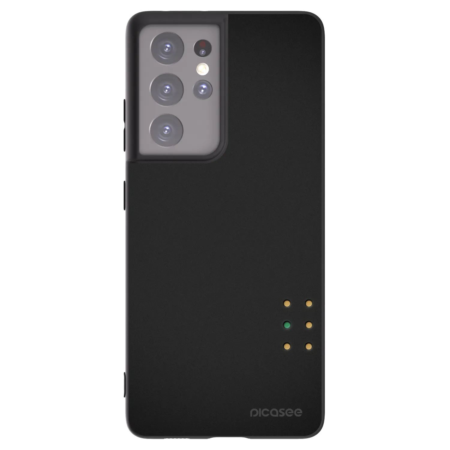 Picasee silikonowe czarne etui na Samsung Galaxy S21 Ultra 5G G998B - Pulse