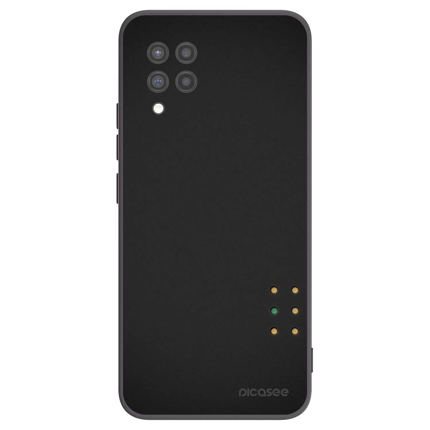 Picasee silikonowe czarne etui na Samsung Galaxy A42 A426B - Pulse