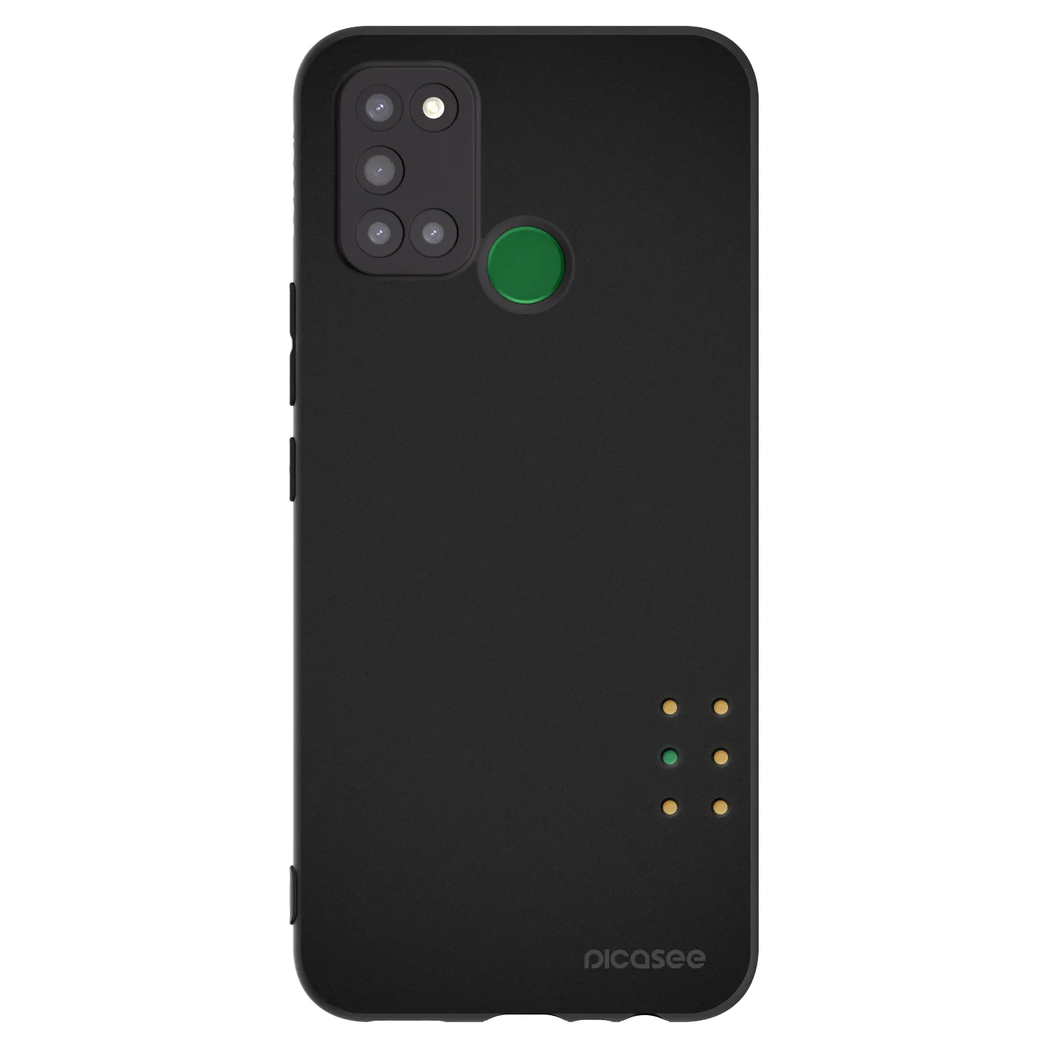 Picasee silikonowe czarne etui na Realme 7i - Pulse