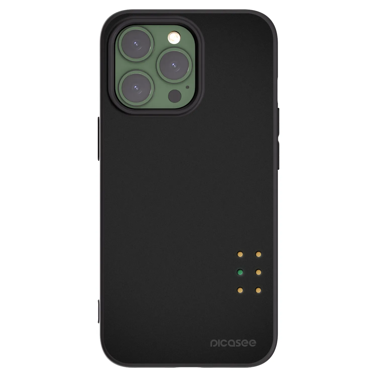 Picasee silikonowe czarne etui na Apple iPhone 13 Pro - Pulse