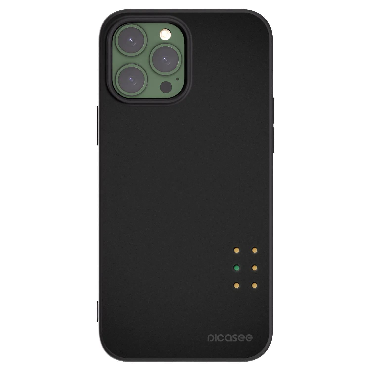 Picasee silikonowe czarne etui na Apple iPhone 13 Pro Max - Pulse