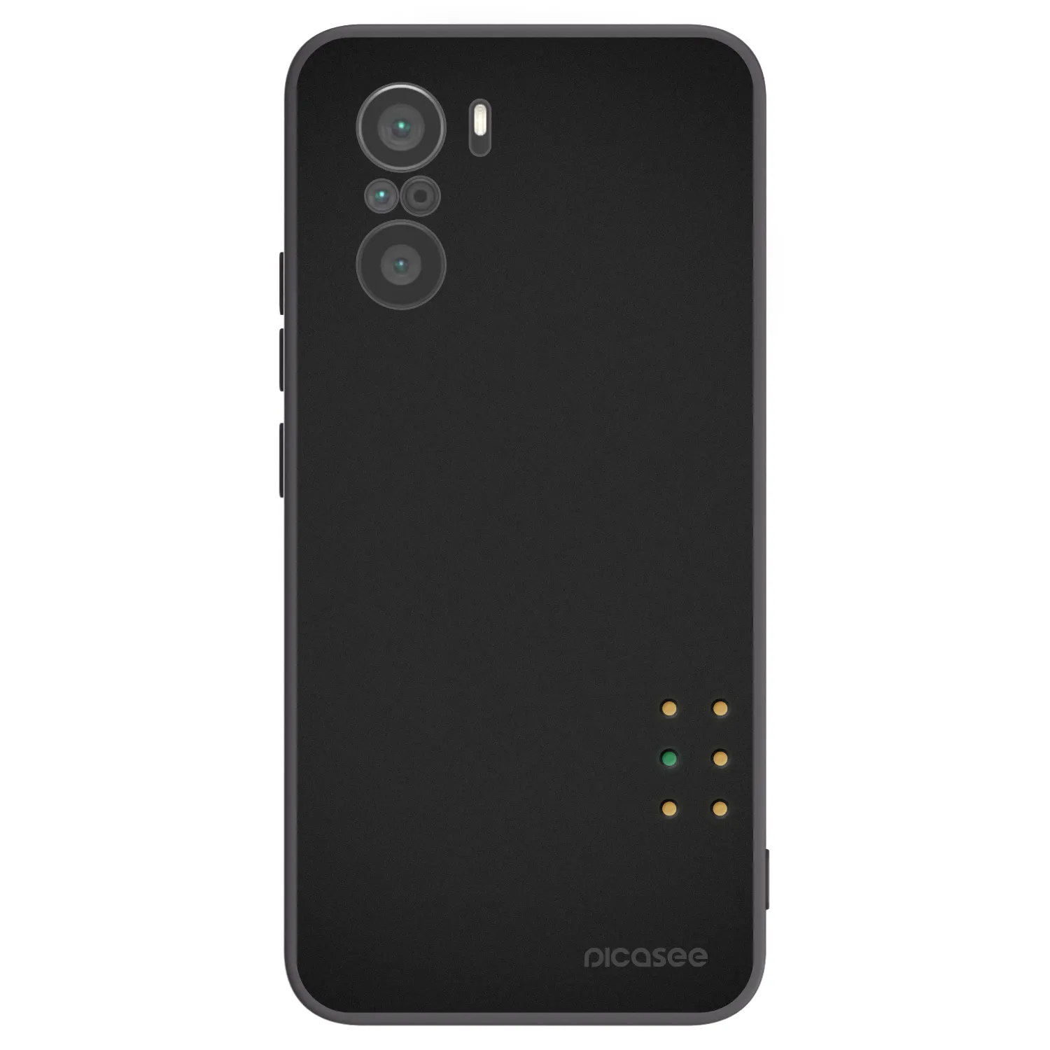 Picasee silikonowe czarne etui na Xiaomi Poco F3 - Pulse