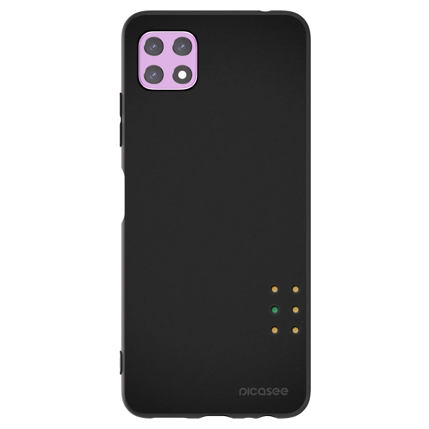 Picasee silikonowe czarne etui na Samsung Galaxy A22 A226B 5G - Pulse